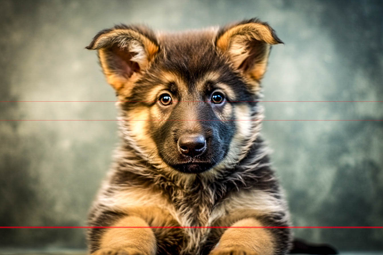 German Shepherd Puppy with Floppy Ears